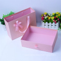 Rectangle pink drawer cardboard packaging paper gift box